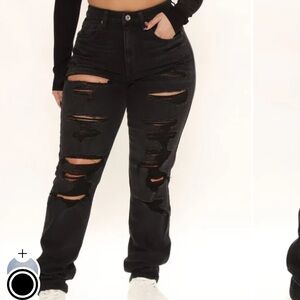 Fashion Nova Charcoal Denim Jeans